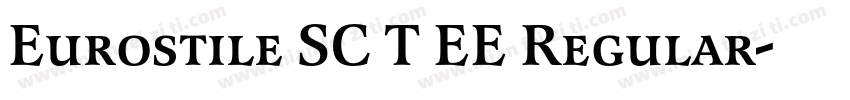 Eurostile SC T EE Regular字体转换